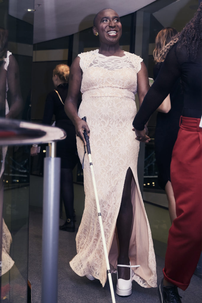 Visually impaired drag queen Ebony Rose Dark (Henri T Art)