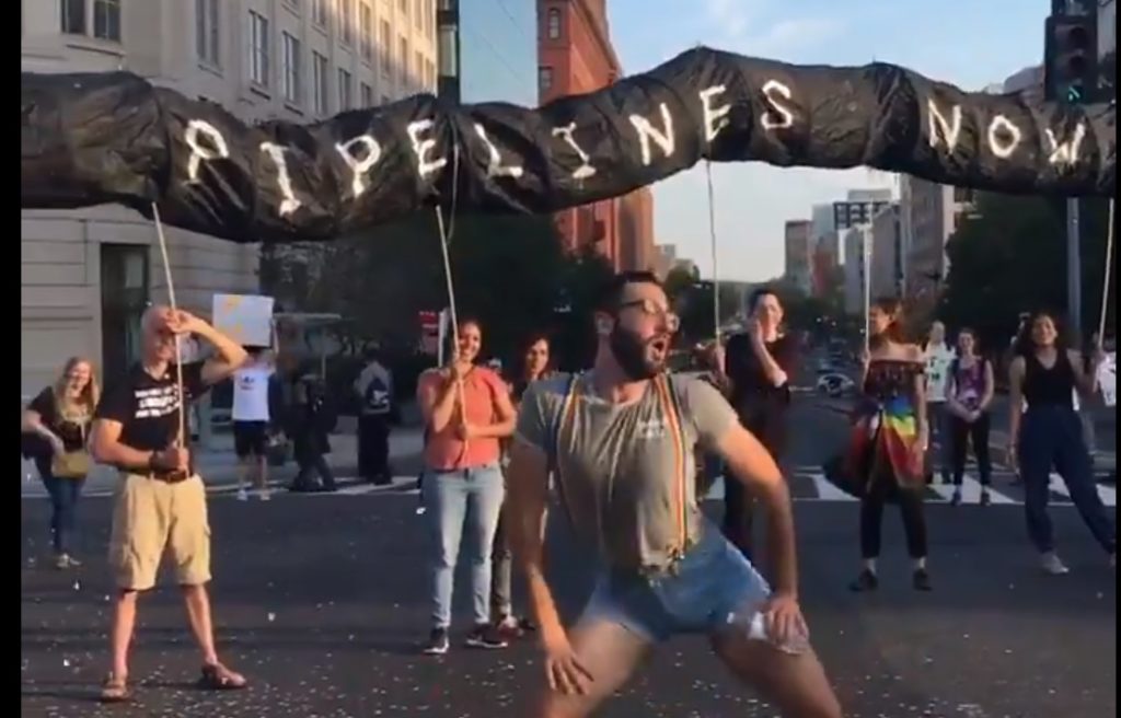 Queer dance activists joined the climate change protest