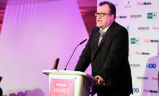 Russell T Davies accepted the award for Lifetime Achievement at the PinkNews Awards 2019. (Paul Grace)