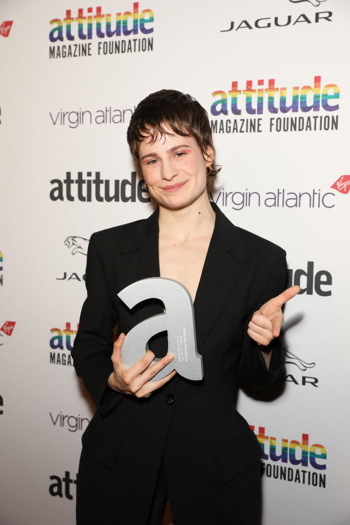 Eloise Le Tissier winner of The Attitude Artist award. (David M. Benett/Dave Benett/Getty Images)