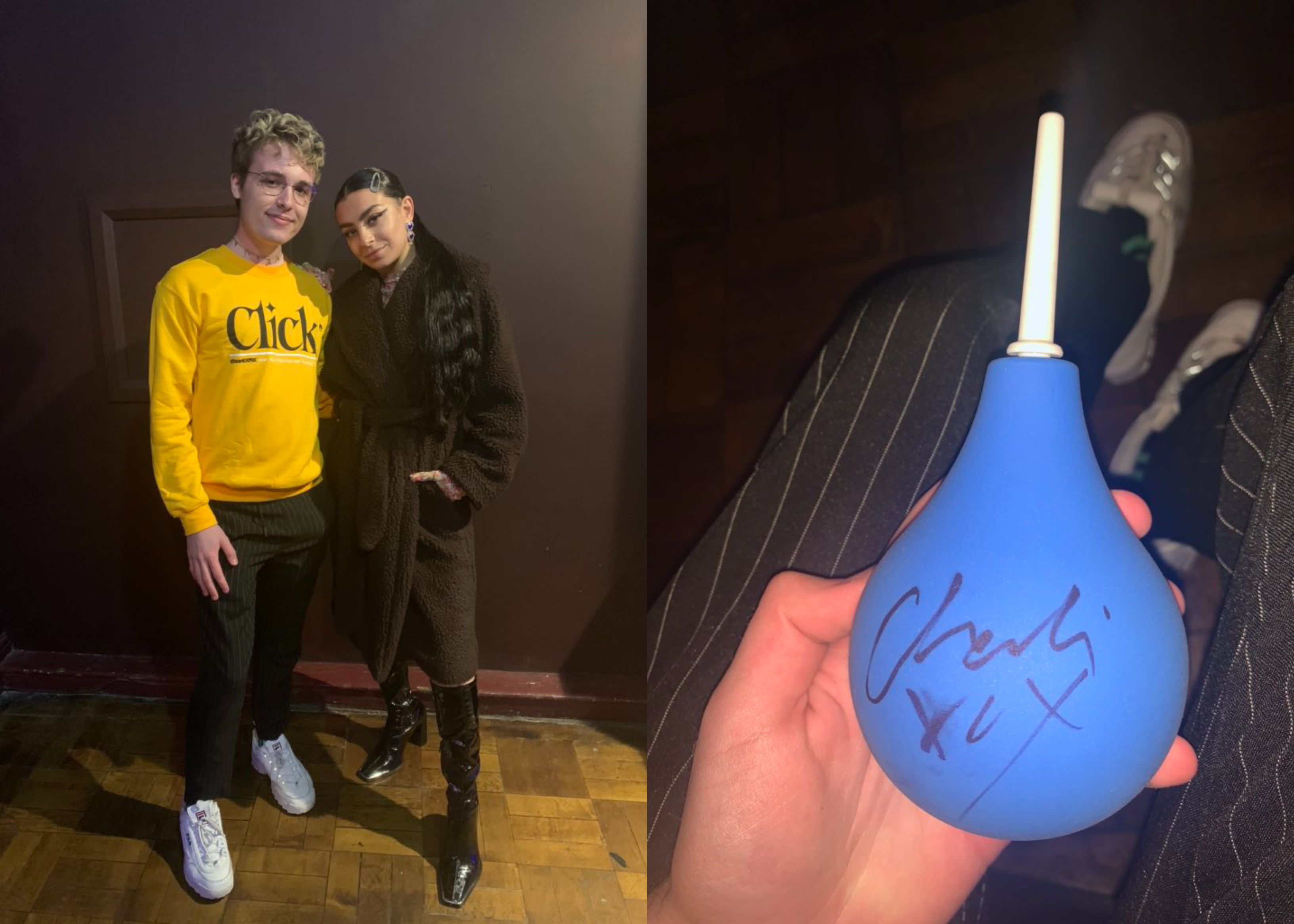 Charli XCX signed a fan's douche and gay Twitter has a lot of thoughts