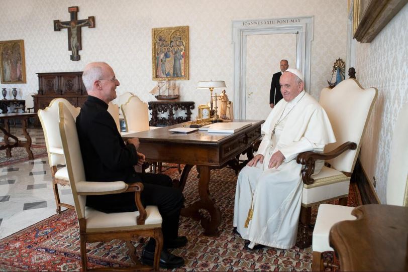 Pope meets with pro-LGBT priest denounced by hardline conservative Catholics