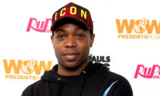 Todrick Hall poses on the red carpet