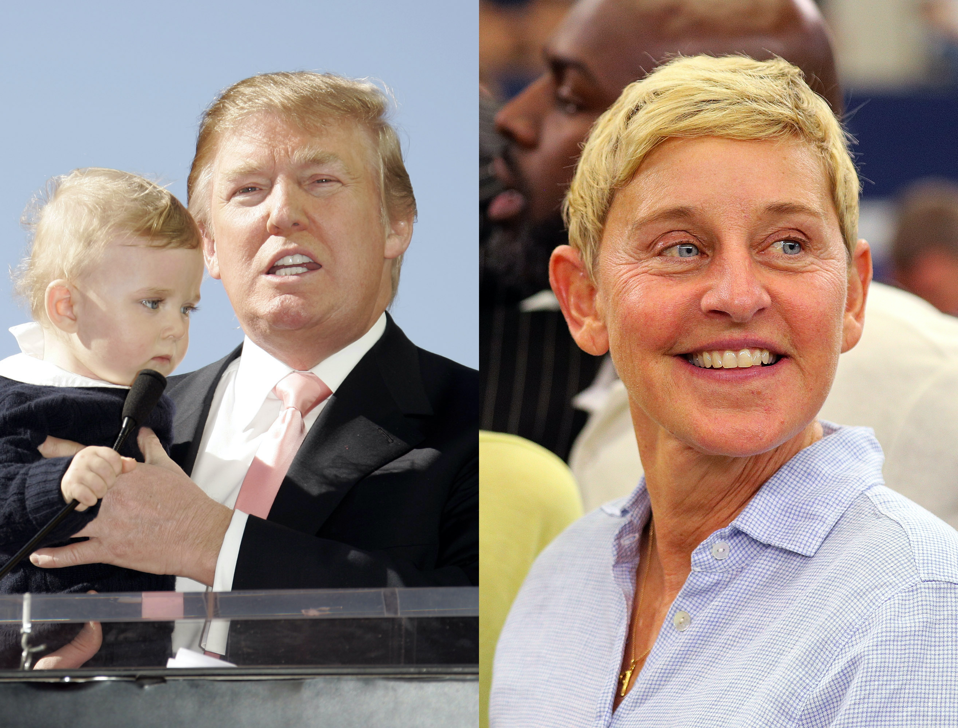 Ellen Degeneres Reportedly Gave The Trumps A Gold Stroller After