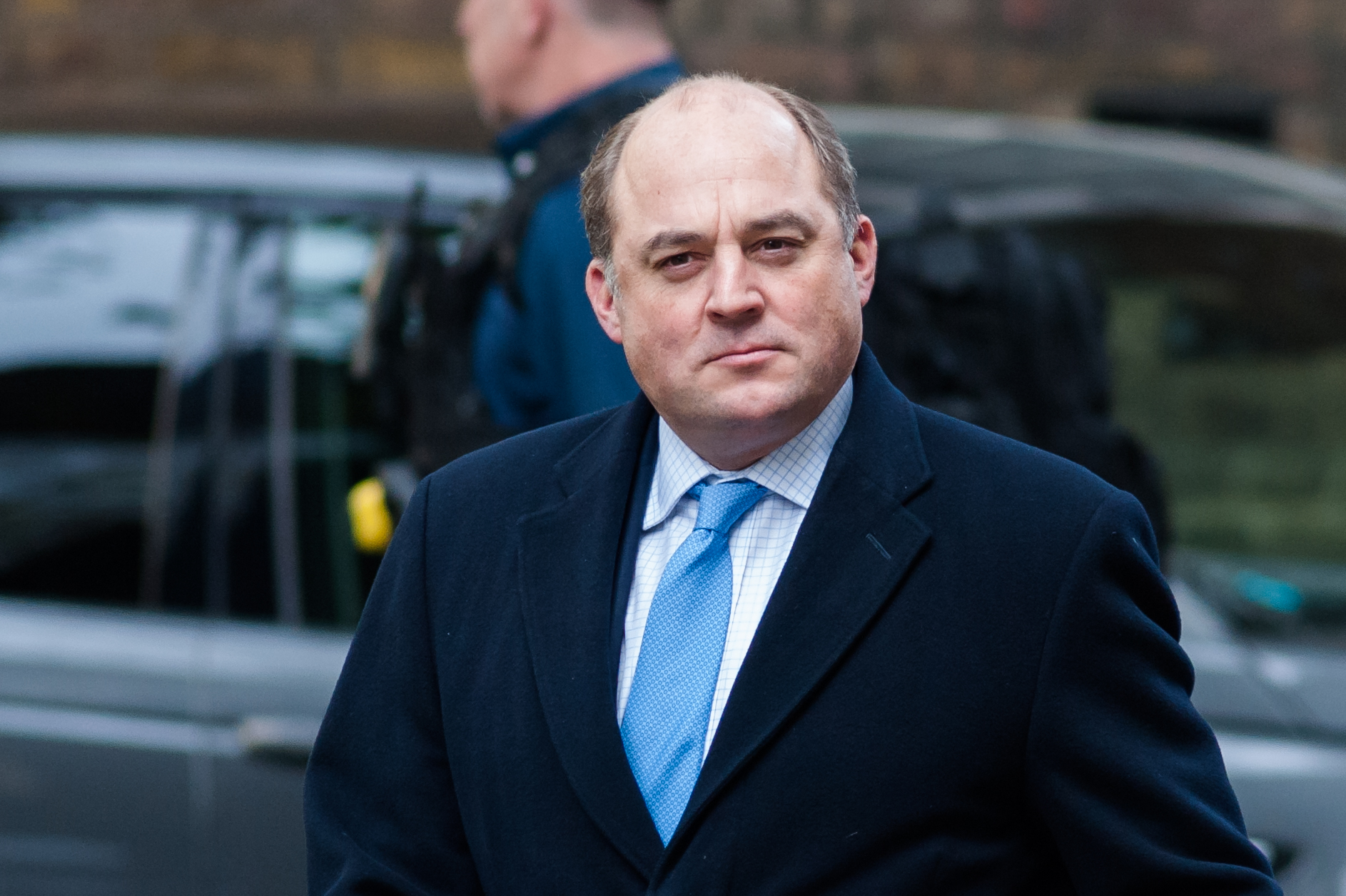 Secretary of State for Defence Ben Wallace arrives for the Cabinet meeting at 10 Downing Street on 16 October, 2019 in London, England.
