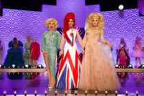Baga Chipz, Divina De Campo and The Vivienne during the final of Drag Race UK