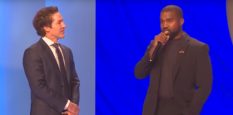 Kanye West appeared alongside the pastor at Lakewood Church