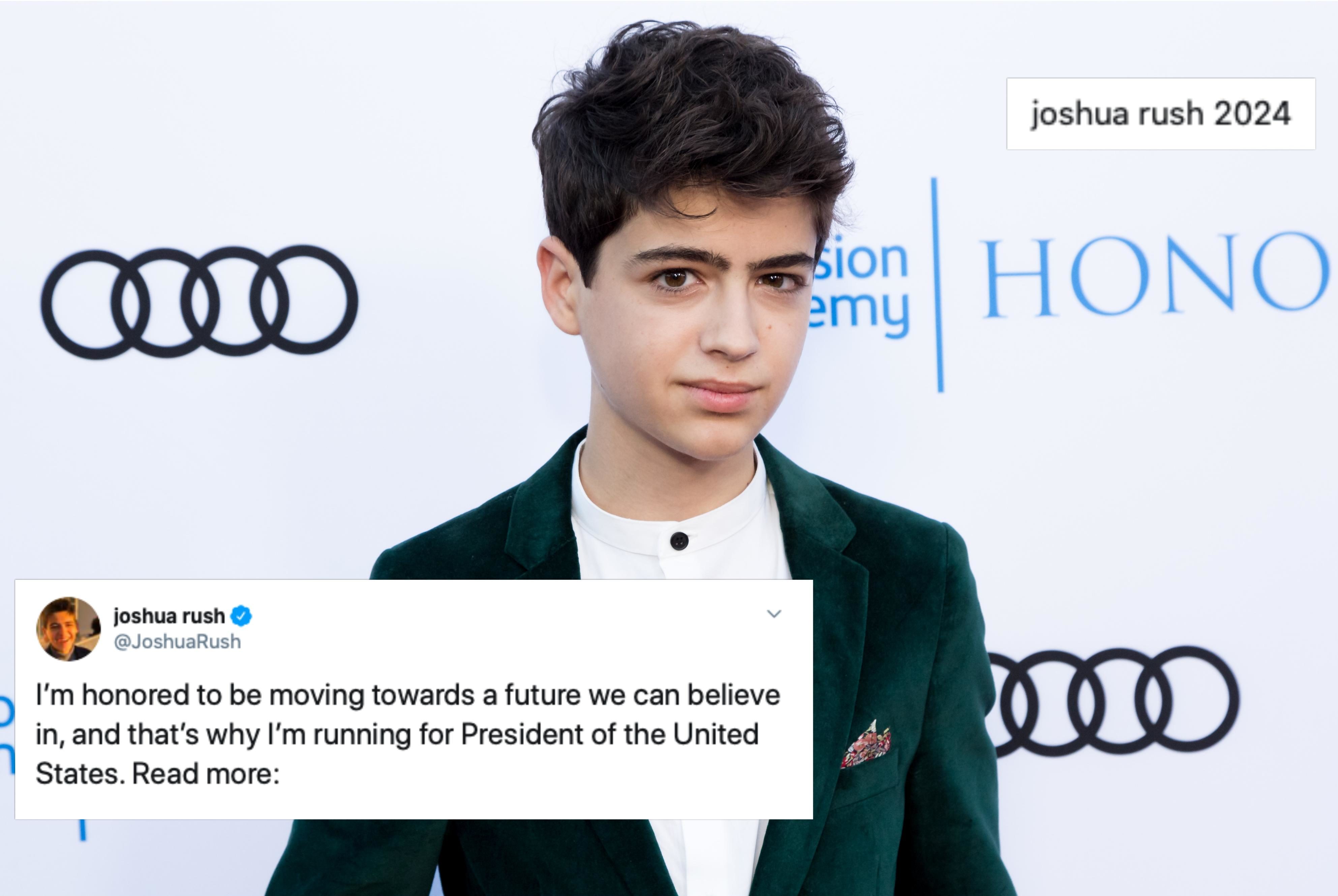 Disney Channel star Joshua Rush jokingly announced his decision to run for US president. (Greg Doherty/Getty Images)