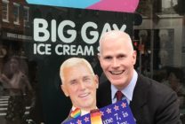 Glen Pannell, an activist and actor, has been making laps around New York City dressed as Mike Pence for years. (Twitter)