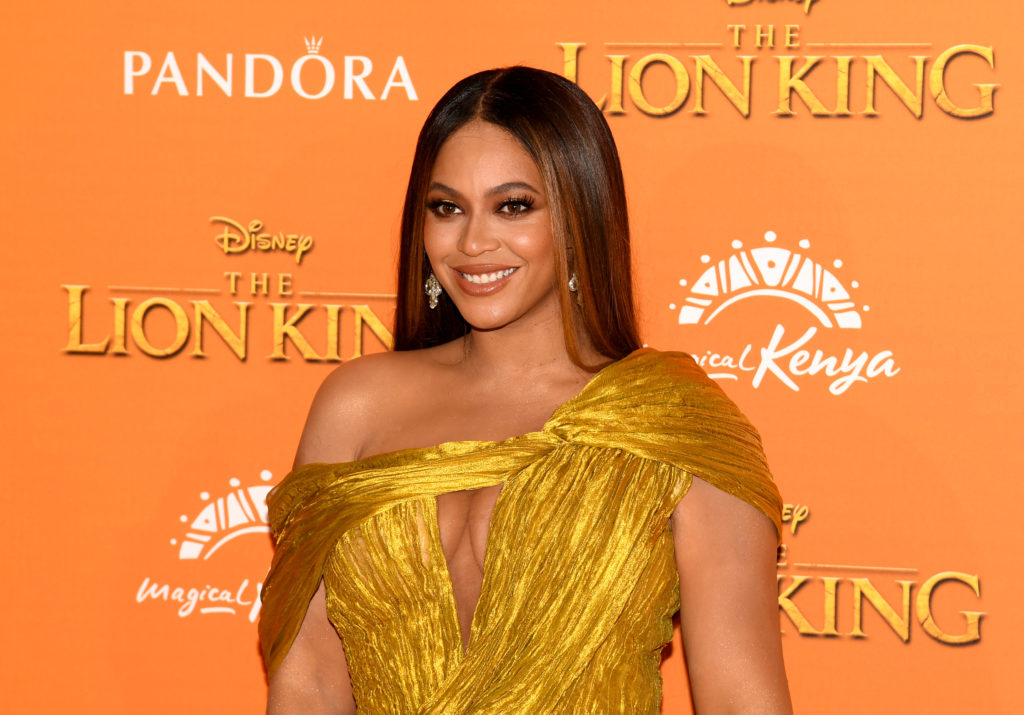 Beyonce at the premiere of The Lion King