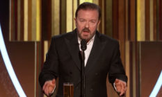 Ricky Gervais hosting the Golden Globes 2020