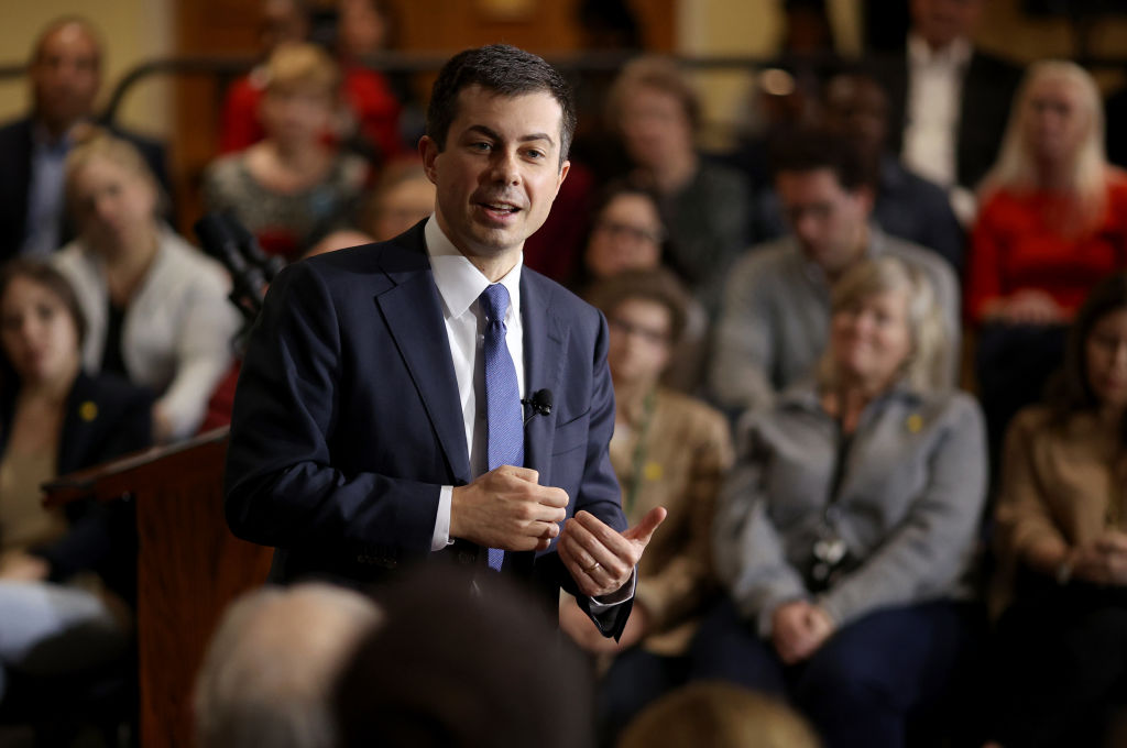 Democratic presidential candidate former South Bend, Indiana Mayor Pete Buttigieg 