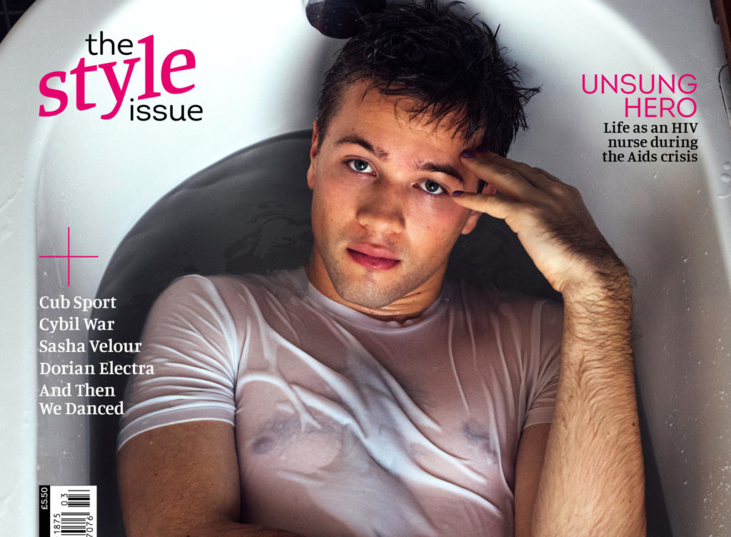Connor Jessup gave the gays everything they wanted by appearing in a wet white t-shirt for the cover of Attitude. (Attitude)