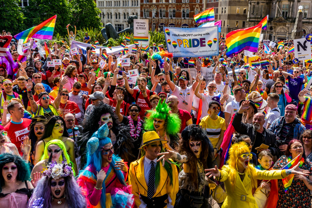 Thousands of members of the LGBTQ community gathered today for the Birmingham Pride parade in May 2019