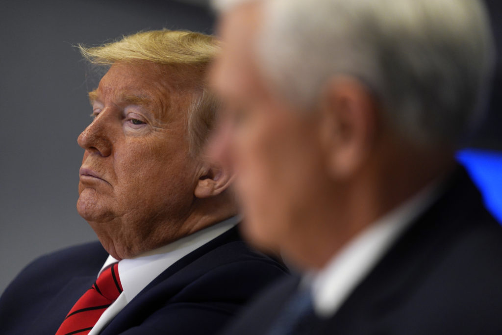 A lawsuit states that the Trump administration haw 'unlawful' plans to strip LGBT+ Americans of vital discrimination protections, threatening access to federally-funded services. (Evan Vucci-Pool/Getty Images)