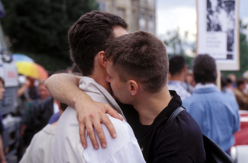 A gay couple were left shaken after being attacked by a man in Pau, France. (Pool BAITEL/LOUNES/Gamma-Rapho via Getty Images)