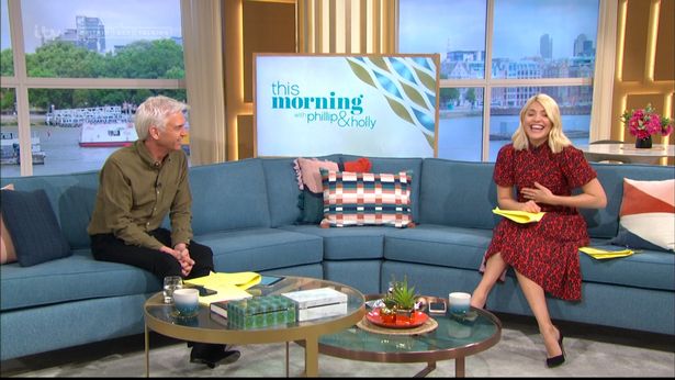Philip Schofield reduced Holly Willoughby to tears. (Screen capture via ITV)