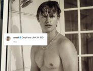 Ansel Elgort and his nipples (pictured) claimed to have started an "OnlyFans". (Instagram)