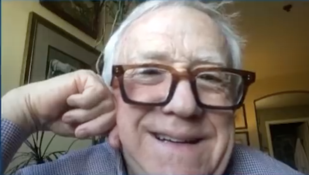 Will & Grace star Leslie Jordan has given his take on the apparent feud between actors Megan Mullally and Debra Messing. (Screen capture via YouTube)