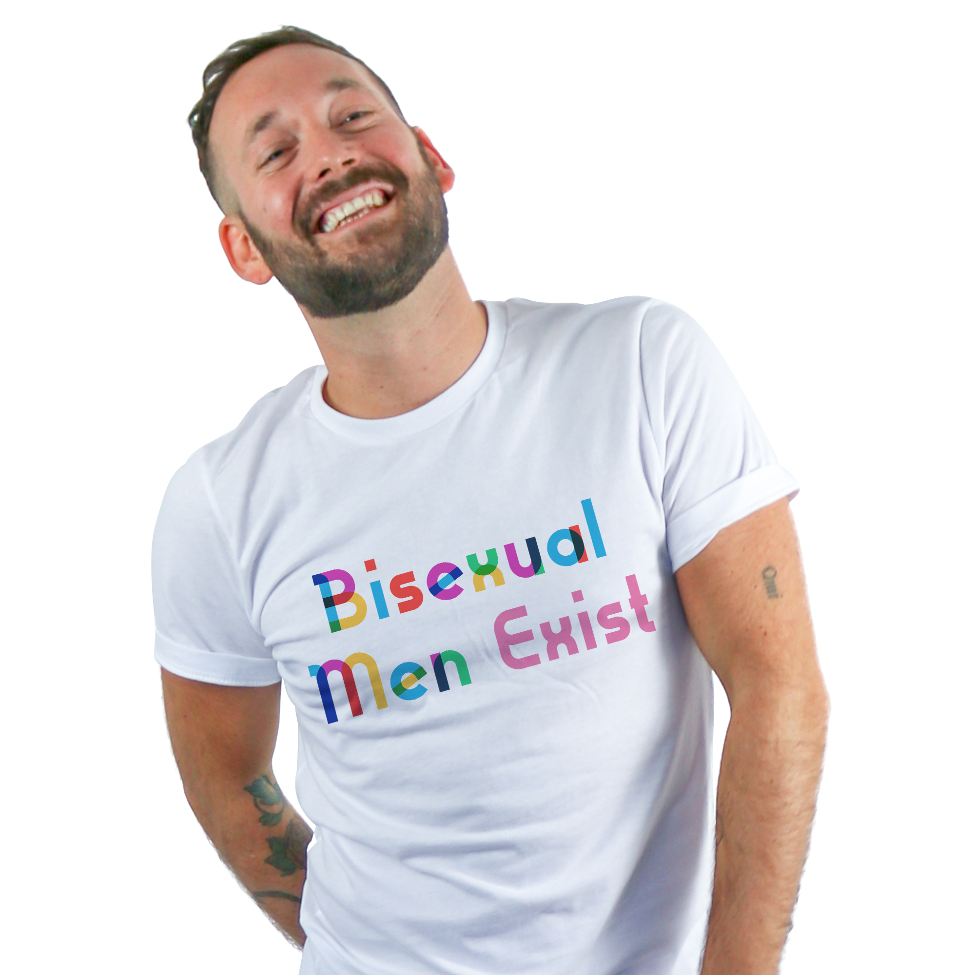 Bisexual men exist t-shirt PinkNews
