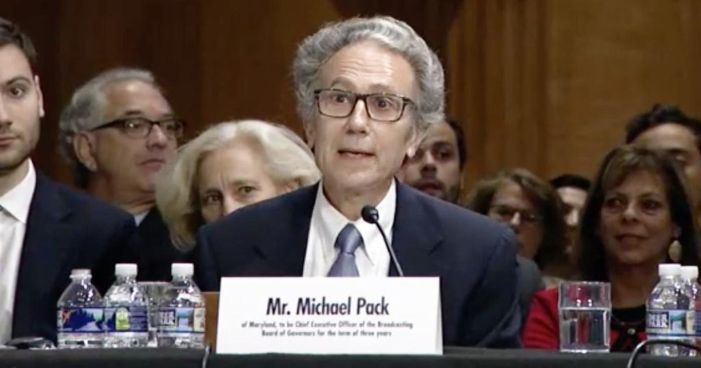 Michael Pack, head of federal media agency, the US Agency for Global Media (USAGM)