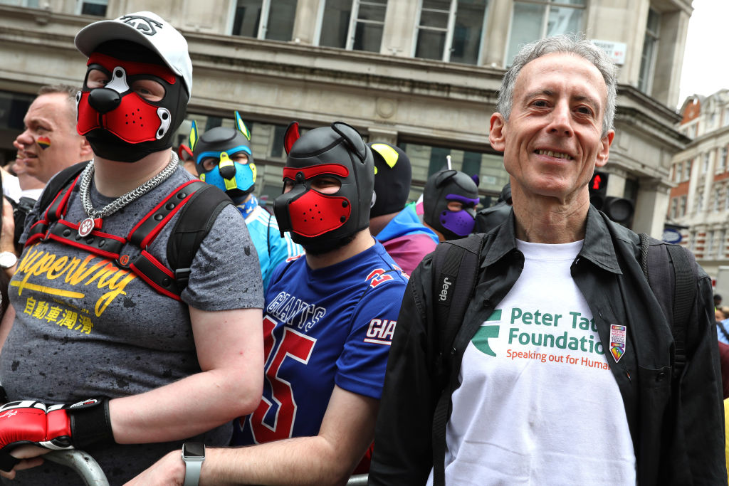 Peter Tatchell during Pride in London 2019