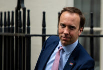 Matt Hancock, health secretary, leaves 10 Downing Street after the daily coronavirus briefing on May 26