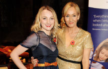 Evanna Lynch and JK Rowling attend a charity event on November 9, 2013