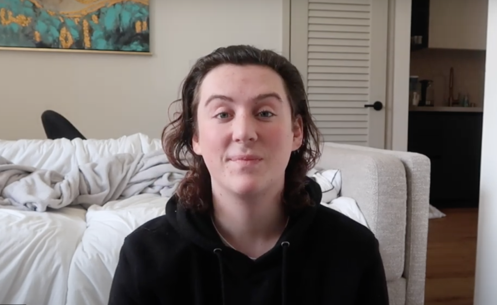 Trevi Moran came out as trans in a touching YouTube vlog. (Screen capture via YouTube)