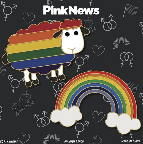 Pride badges PinkNews Pride for All