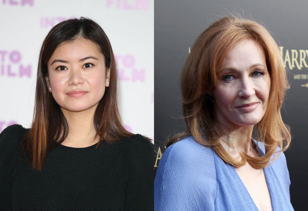 Katie Leung (L) has reacted to the firestorm caused by JK Rowling's comments on the trans community. (Mike Marsland/Mike Marsland/WireImage/Getty)