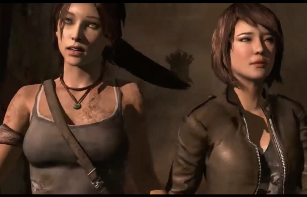 Lara Croft Tomb Raider lesbian queer Sam