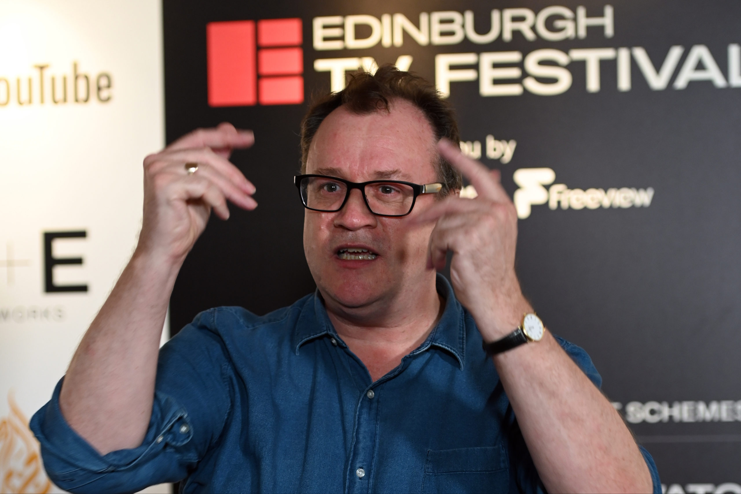 TV writer Russell T Davies at the Edinburgh TV Festival in 2019