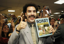 Borat Sagdiyev, played by actor Saha Baron Cohen. (Vince Bucci/Getty Images)