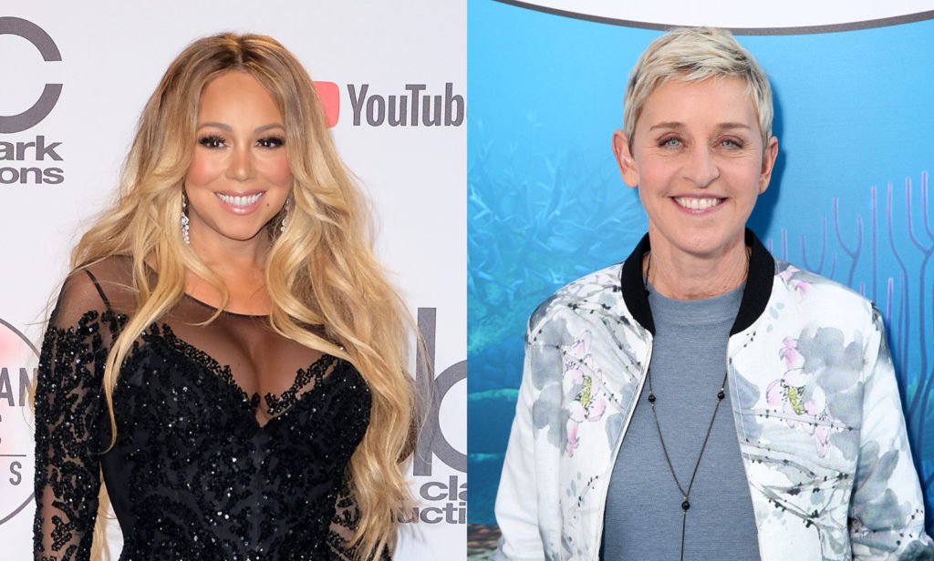 Mariah Carey (L) broke her silence in a recent interview about her time on The Ellen DeGeneres Show. (Getty)