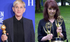 Ellen DeGeneres' (L) bubbly personality is just 'in front of the camera', claims former producer Hedda Muskat. (Daniele Venturelli/WireImag via Getty Images/Screen capture via Inside Edition)