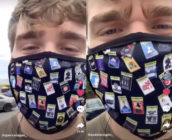 Spence Logan. 21, described the moment he encountered an unmasked man in a grocers. (Screen captures via TikTok)