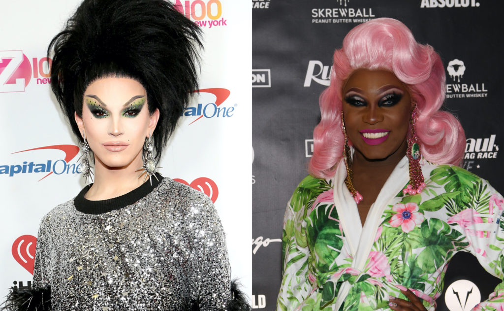 Aquaria (L) 'collapsed with shock' after being Asia O'Hara's botched butterfly reveal. (Getty)