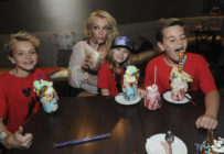 Britney Spears with her sons Jayden and Sean and her niece Maddie.