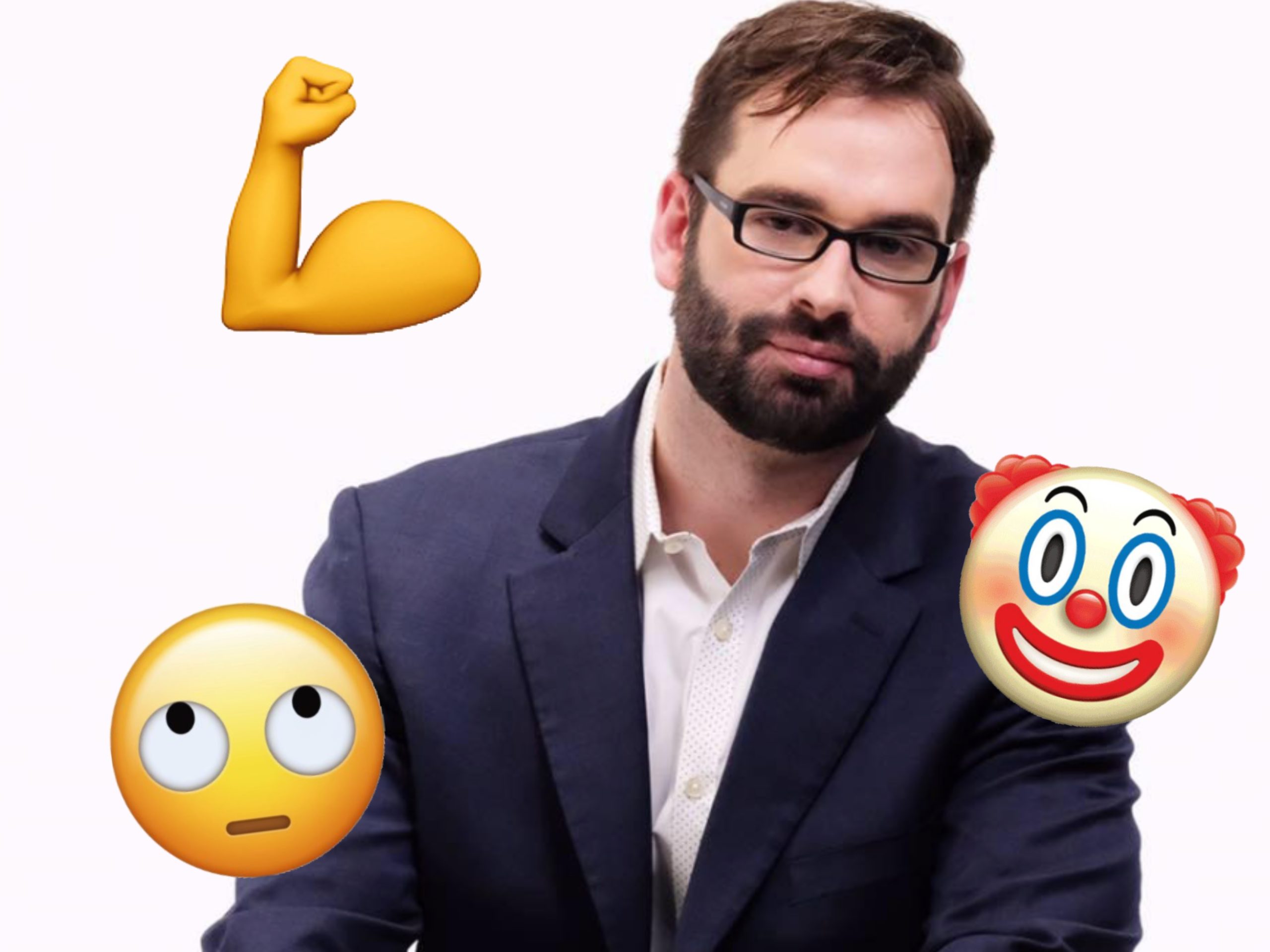 Matt Walsh joked – we hope, at least – that men shouldn't use emojis. (Facebook/Emojipedia)