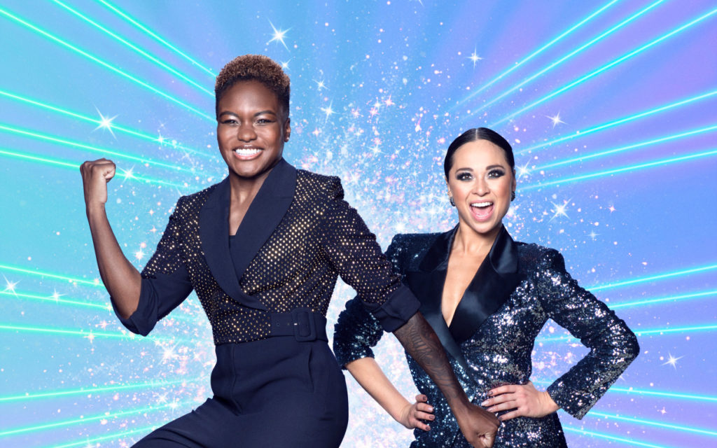 Nicola Adams (L) and her Strictly Come Dancing partner, Katya Jones. (Strictly Come Dancing/BBC)