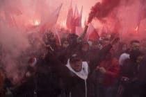 Warsaw independence march