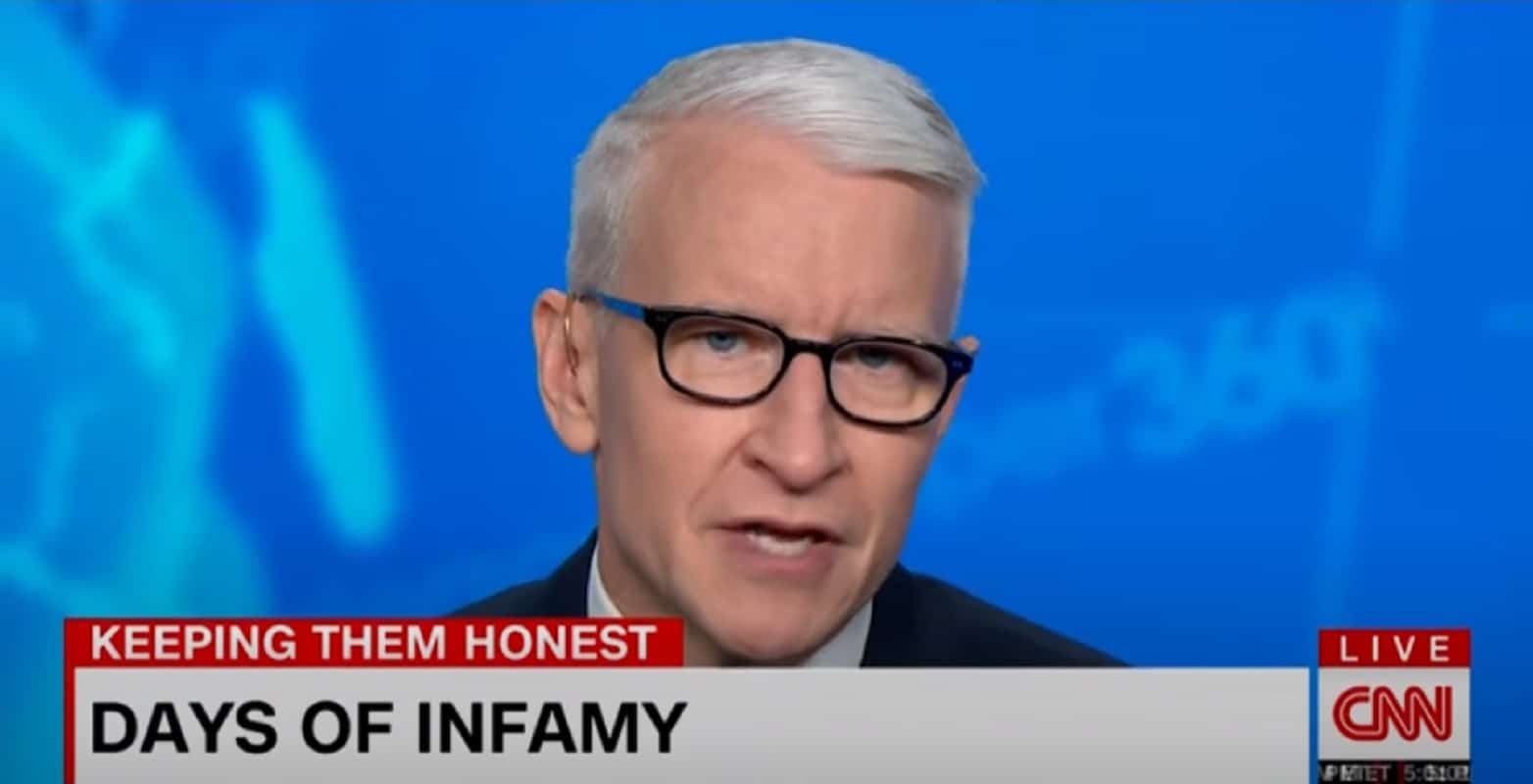 CNN anchor Anderson Cooper reflected on Pearl Harbour