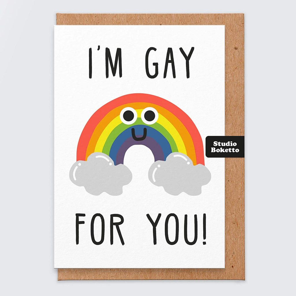 Quirky Valentines Day LGBTQ+ Valentines Day card Playing cards Gay valentines day card Cards for him Snap card Love card