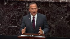 Impeachment manager Rep. David Cicilline speaks on the first day of former President Donald Trump's second impeachment trial