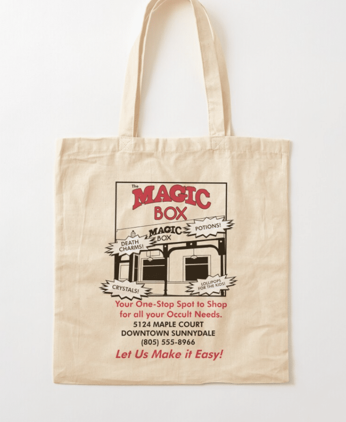 The Magic Box tote bag. (McPod/Redbubble)