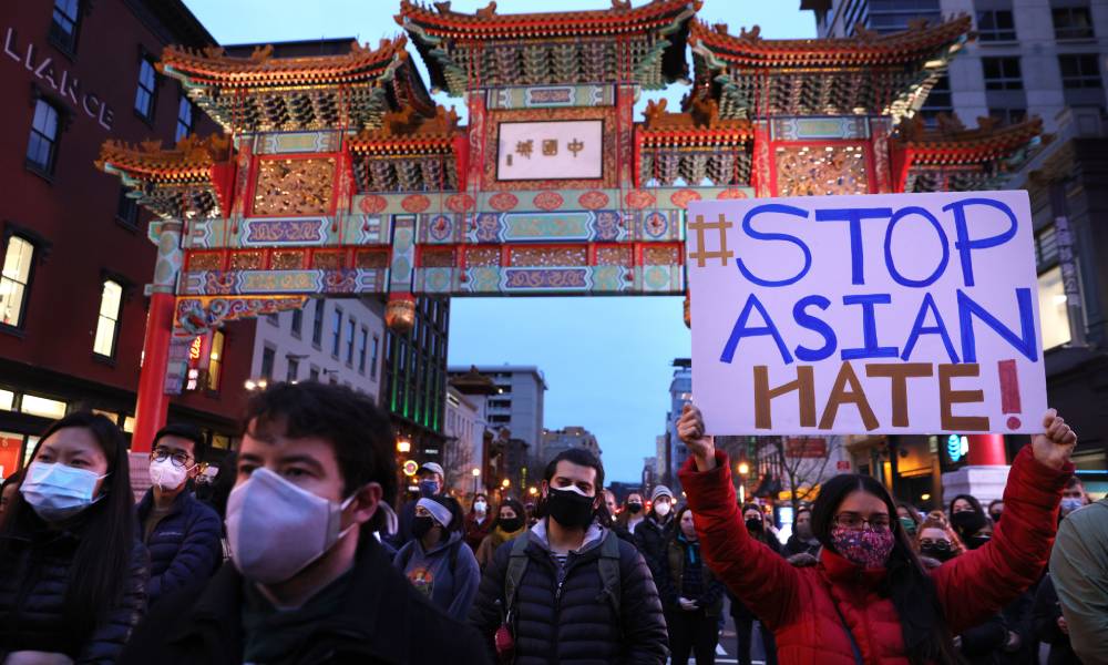Stop Asian Hate Atlanta shooting vigil Washington DC