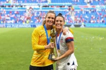 Football power couple Ashlyn Harris and Ali Krieger rally for trans athletes