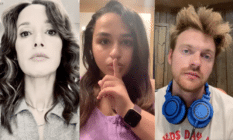 Jennifer Beals, Jazz Jennings and Finneas O'Connell take part in the GLSEN Day of Silence