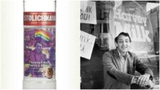 The Harvey Milk Foundation has teamed up with vodka brand Stoli on the limited edition bottle.